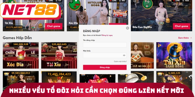 Nhiều yếu tố đòi hỏi bạn cần chọn đúng liên kết mới